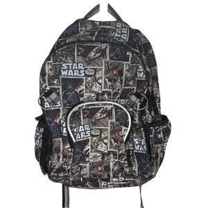 Star Wars Pottery Barn Kids Comic Style Darth Vader Backpack - Black and White